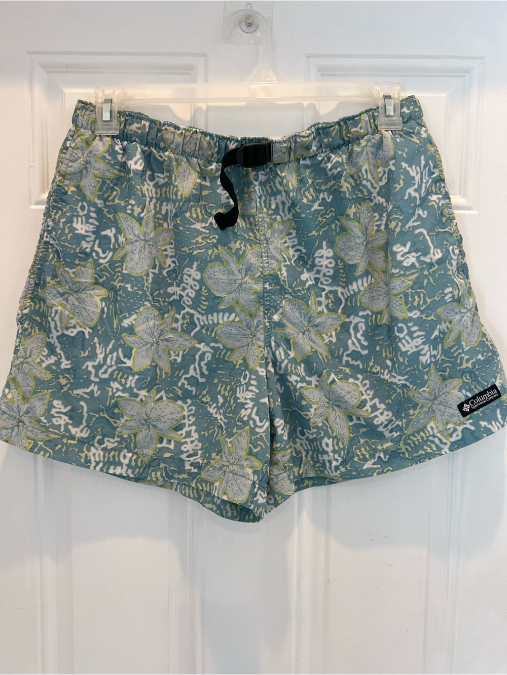 Columbia Women’s L Nylon Swim Shorts Board Shorts Beach Swimwear Tropical #974